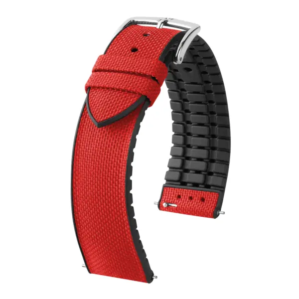 HIRSCH Arne - Veganes Performance-Uhrenarmband - Rot