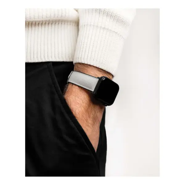 HIRSCH Arne - Veganes Performance-Uhrenarmband - Grau – Bild 7