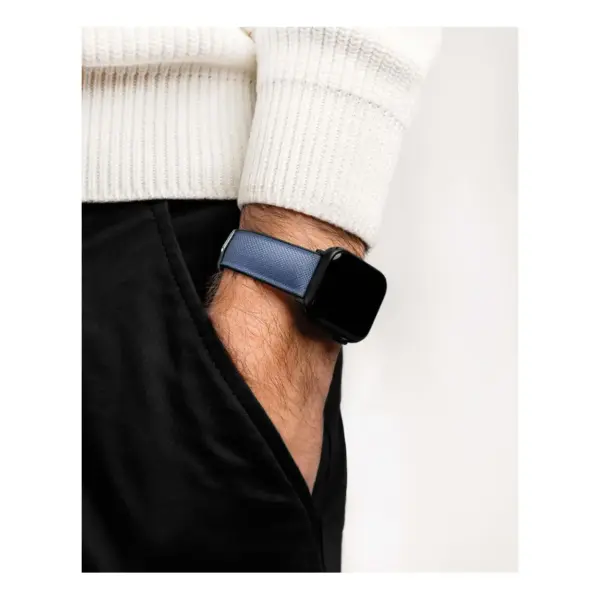 HIRSCH Arne - Veganes Performance-Uhrenarmband - Blau – Bild 7