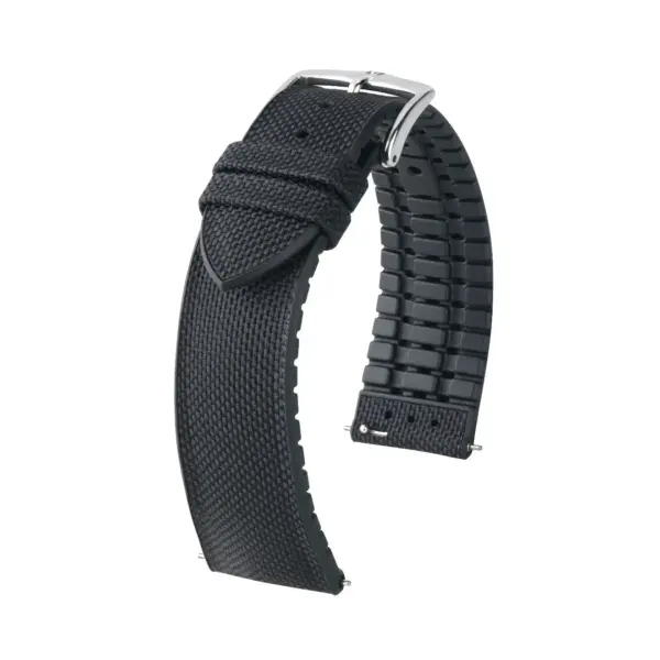 HIRSCH Arne - Veganes Performance-Uhrenarmband - Schwarz
