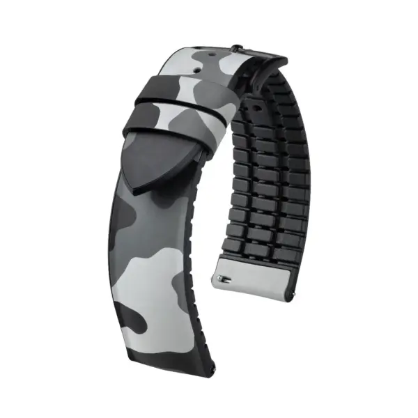 HIRSCH John - Camouflage Performance-Uhrenarmband - Grau