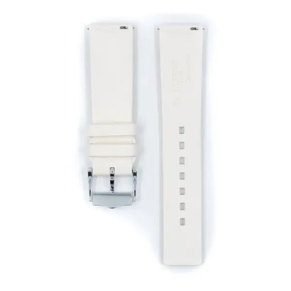 HIRSCH Pure - Kautschuk-Uhrenarmband - Weiß – Bild 3