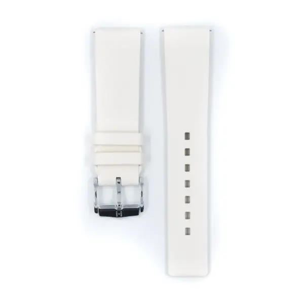 HIRSCH Pure - Kautschuk-Uhrenarmband - Weiß – Bild 2