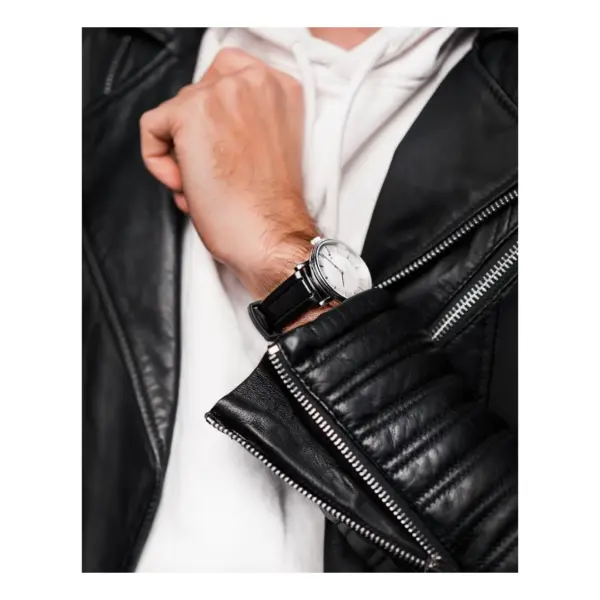 HIRSCH Hevea - Kautschuk-Uhrenarmband - Schwarz – Bild 6