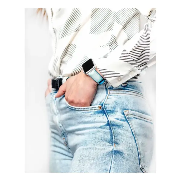 HIRSCH Lindsey - Performance-Uhrenarmband - Hellblau – Bild 7