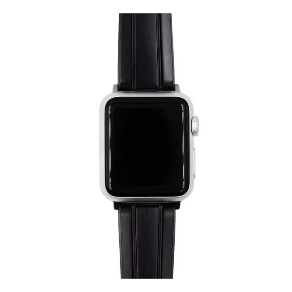 HIRSCH Hevea - Kautschuk-Uhrenarmband - Schwarz – Bild 5
