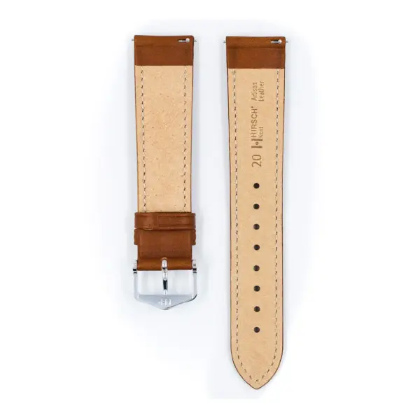 HIRSCH Kent - Leder-Uhrenarmband - Goldbraun – Bild 3