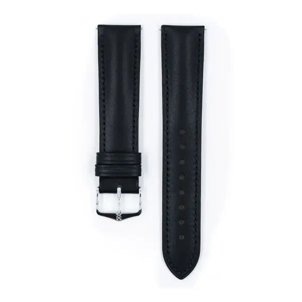 HIRSCH Kent - Leder-Uhrenarmband - Blau – Bild 2