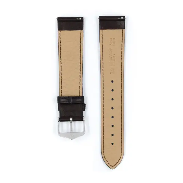 HIRSCH Merino - Nappaschafsleder-Uhrenarmband - Braun – Bild 3