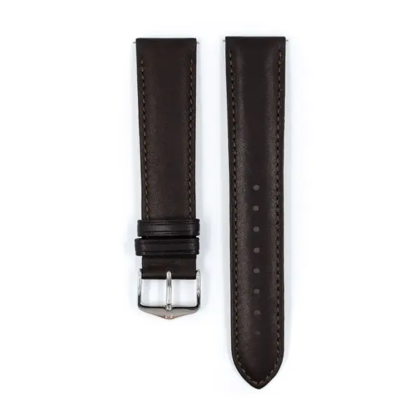 HIRSCH Merino - Nappaschafsleder-Uhrenarmband - Braun – Bild 2