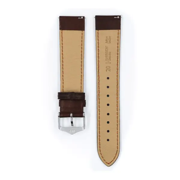 HIRSCH Merino - Nappaschafsleder-Uhrenarmband - Goldbraun – Bild 3
