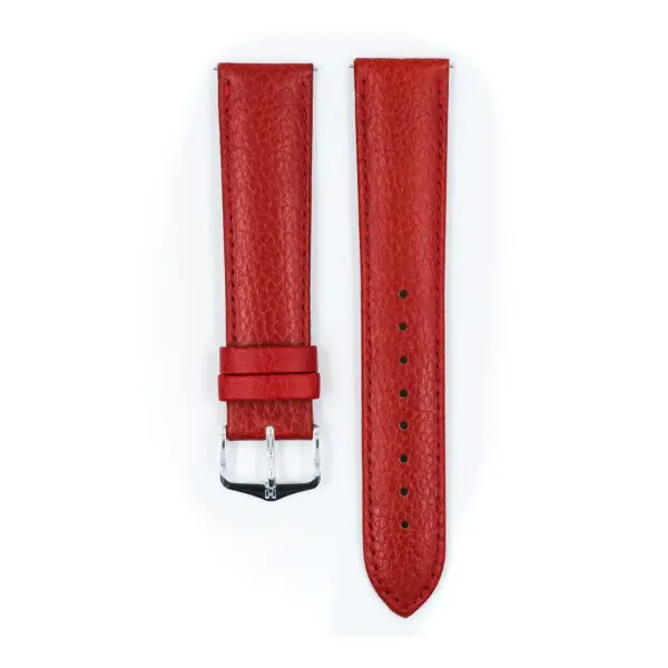 HIRSCH Kansas - Leder-Uhrenarmband - Rot – Bild 2