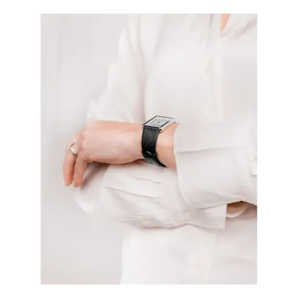 HIRSCH Giffone - Leder-Uhrenarmband - Schwarz – Bild 6