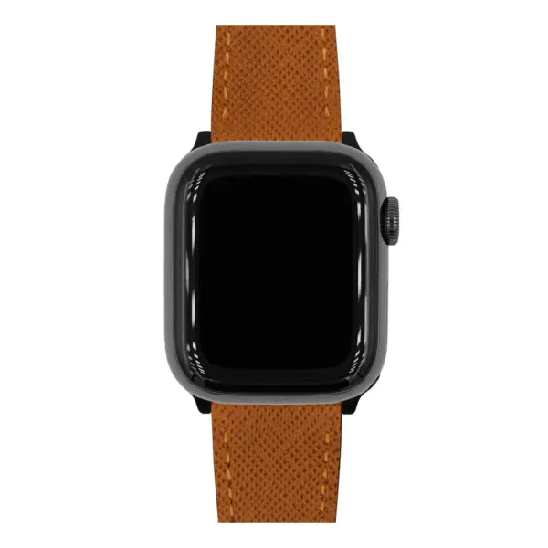 HIRSCH Giffone - Leder-Uhrenarmband - Goldbraun – Bild 4