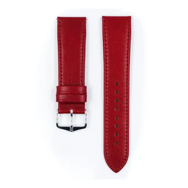 HIRSCH Osiris - Leder-Uhrenarmband - Rot – Bild 2