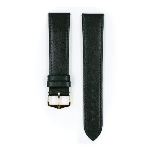 HIRSCH Osiris - Leder-Uhrenarmband - Dunkelgrün – Bild 2