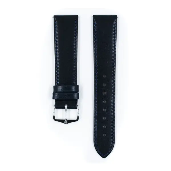 HIRSCH Osiris - Leder-Uhrenarmband - Blau – Bild 2