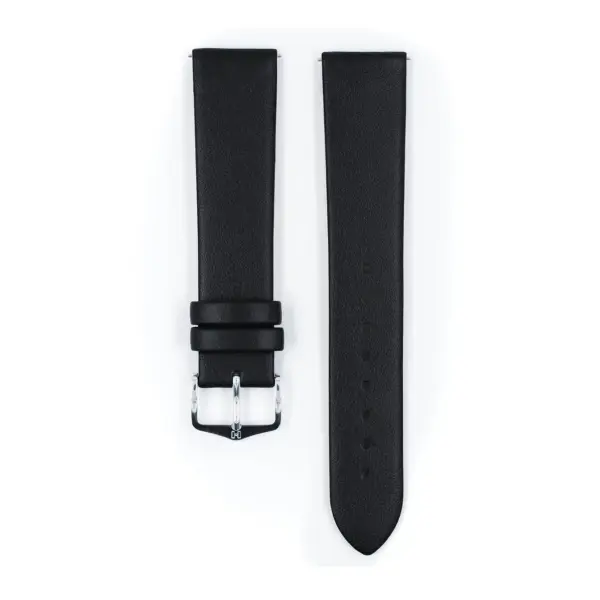 HIRSCH Toronto - Leder-Uhrenarmband - Schwarz – Bild 2
