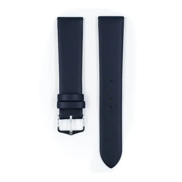 HIRSCH Toronto - Leder-Uhrenarmband - Blau – Bild 2