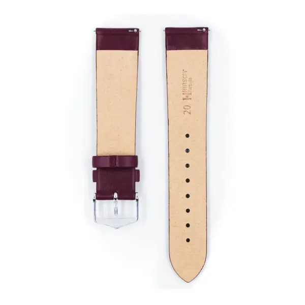 HIRSCH Toronto - Leder-Uhrenarmband - Beere – Bild 3
