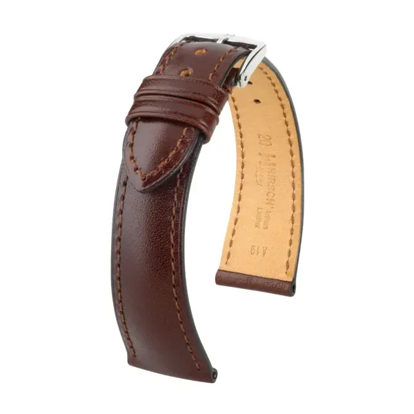 HIRSCH Siena - Leder-Uhrenarmband - Braun
