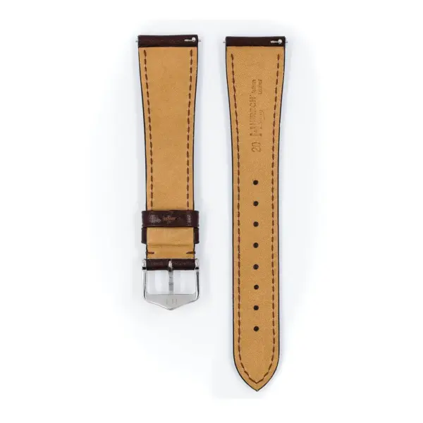HIRSCH Siena - Leder-Uhrenarmband - Braun – Bild 3