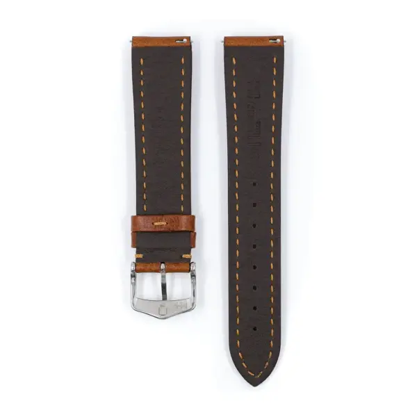 HIRSCH Lucca - Leder-Uhrenarmband - Goldbraun – Bild 3