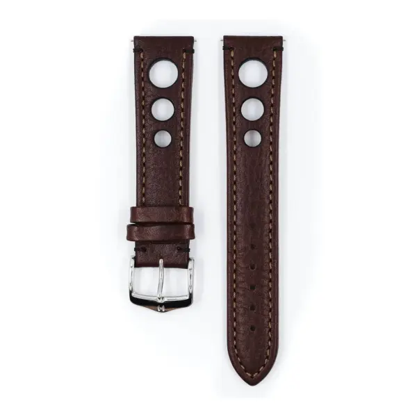HIRSCH Rally - Racing-Uhrenarmband - Braun – Bild 2