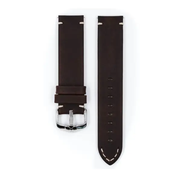 HIRSCH Ranger - Retro-Uhrenarmband - Braun – Bild 2