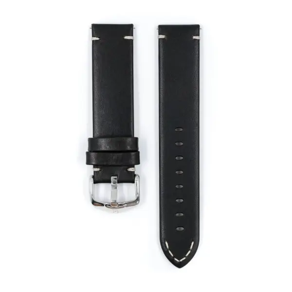 HIRSCH Ranger - Retro-Uhrenarmband - Schwarz – Bild 2