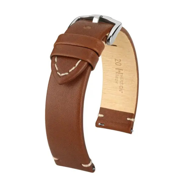 HIRSCH Ranger - Retro-Uhrenarmband - Goldbraun