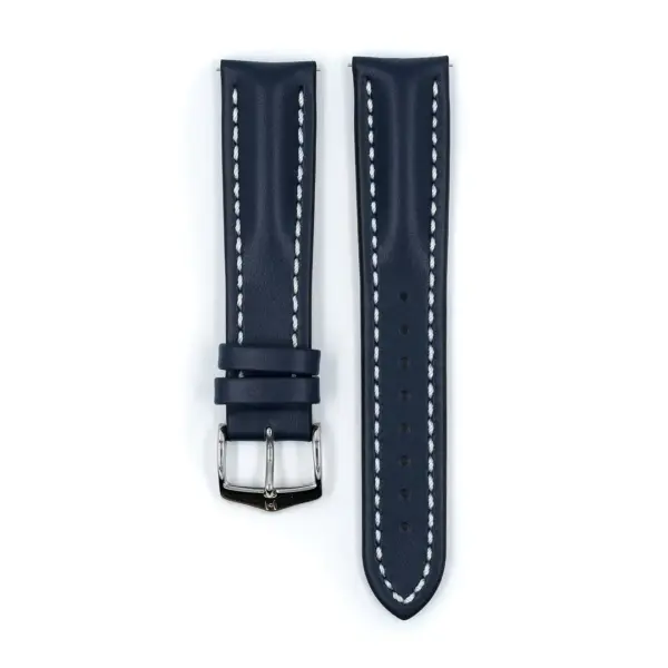 HIRSCH Heavy Calf - Leder-Uhrenarmband - Blau – Bild 2