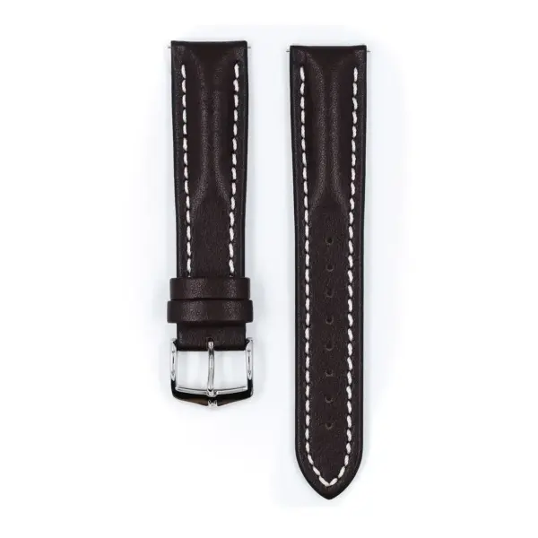 HIRSCH Heavy Calf - Leder-Uhrenarmband - Braun – Bild 2