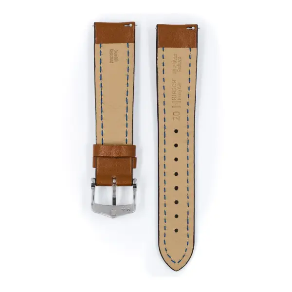 HIRSCH Heavy Calf - Leder-Uhrenarmband - Goldbraun – Bild 3