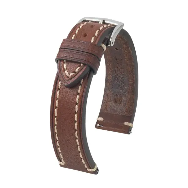 HIRSCH Liberty - Leder-Uhrenarmband - Braun