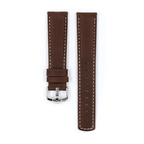 HIRSCH Mariner - Leder-Uhrenarmband - Braun – Bild 2