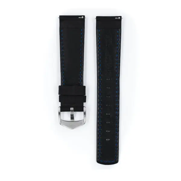 HIRSCH Mariner - Leder-Uhrenarmband - Schwarz – Bild 3