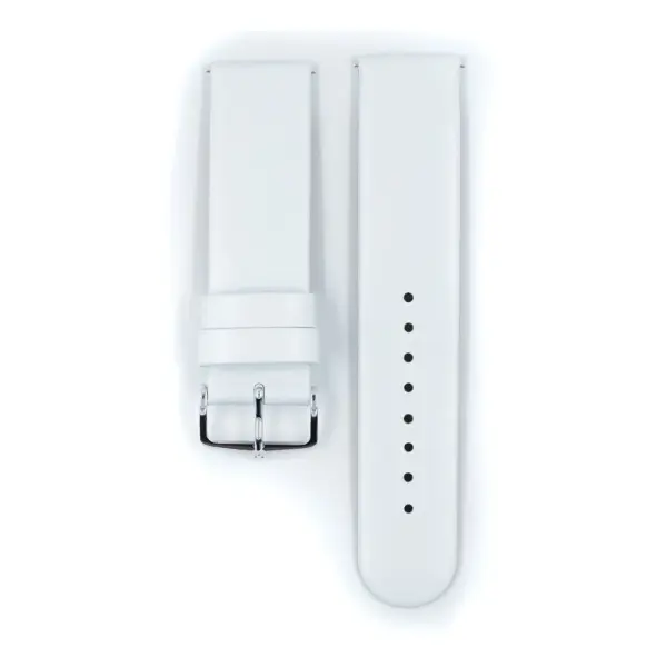 HIRSCH Scandic - Leder-Uhrenarmband - Weiß – Bild 2