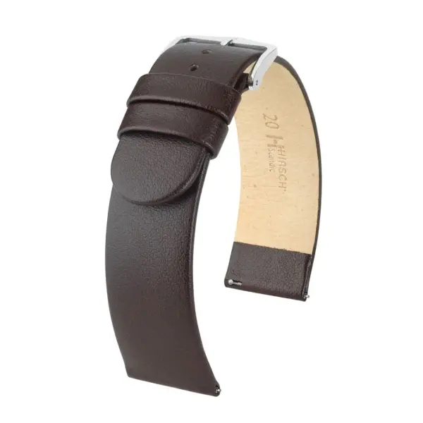 HIRSCH Scandic - Leder-Uhrenarmband - Braun