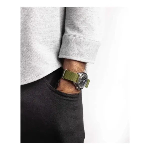 HIRSCH Rush Recycle - Nylon-Uhrenarmband - Grün – Bild 4