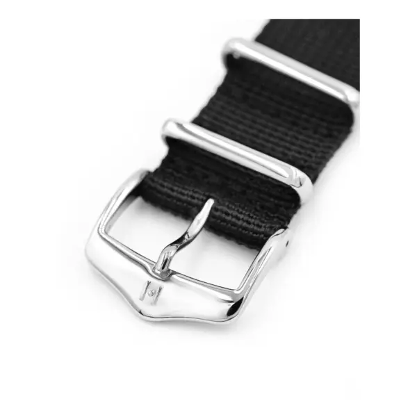 HIRSCH Rush Recycle - Nylon-Uhrenarmband - Schwarz – Bild 2