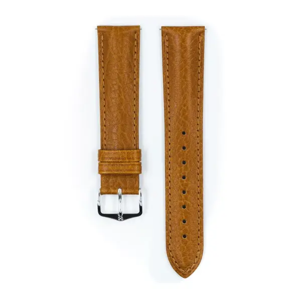HIRSCH Camelgrain - Leder-Uhrenarmband - Honig – Bild 2