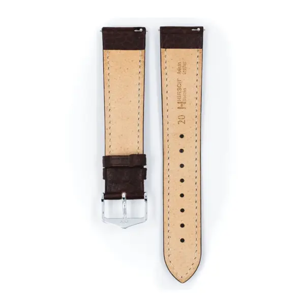 HIRSCH Boston - Leder-Uhrenarmband - Braun – Bild 3