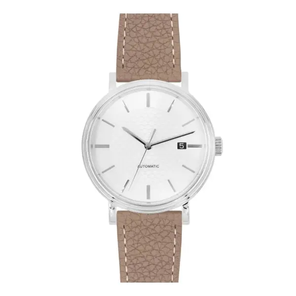 HIRSCH Bologna - Leder-Uhrenarmband - Taupe – Bild 5