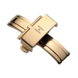 HIRSCH - Faltschließe mit Pusher - Gold