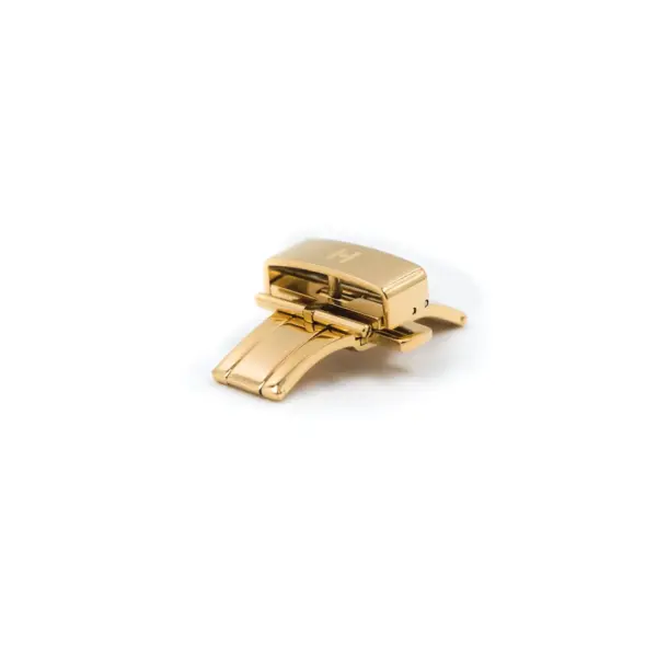 HIRSCH - Faltschließe mit Pusher - Gold – Bild 3