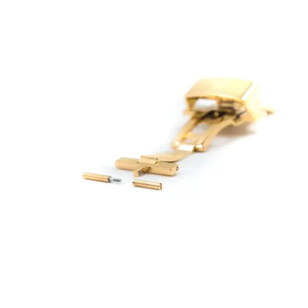 HIRSCH - Faltschließe mit Pusher - Gold – Bild 2