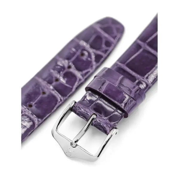 HIRSCH Prestige Alligator - Leder-Uhrenarmband - Lila glänzend – Bild 4
