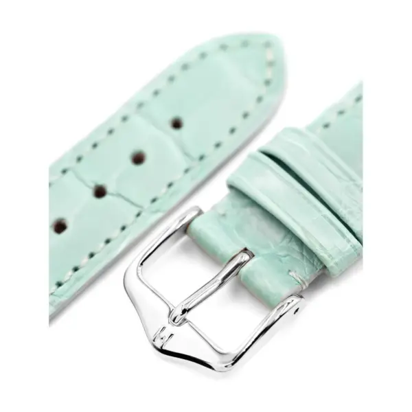 HIRSCH London Alligator - Alligatorleder-Uhrenarmband - Eisblau – Bild 4