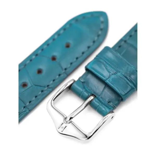 HIRSCH London Alligator - Alligatorleder-Uhrenarmband - Türkis – Bild 4